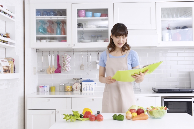 レシピ見てる